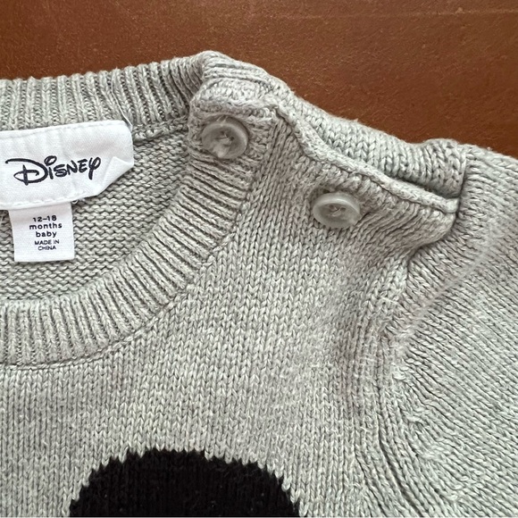 GAP Baby x Disney Mickey Mouse Sweater Romper, 12-18mo - Picture 3 of 6